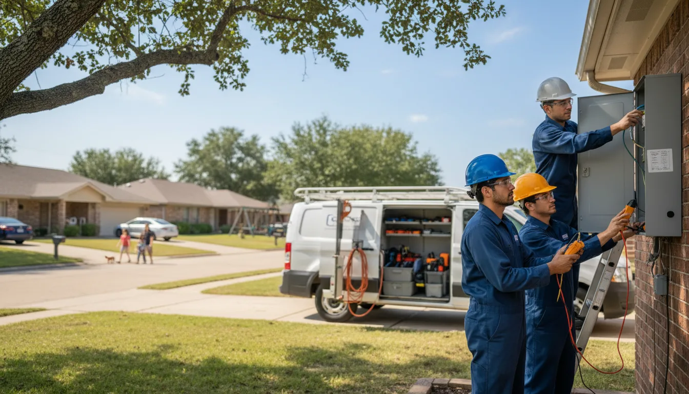 Certified electrician providing emergency electrical services in Preemption, IL